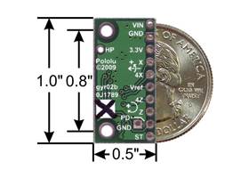 LPR510AL Dual-Axis (Pitch and Roll or XY) Gyro Dimensions